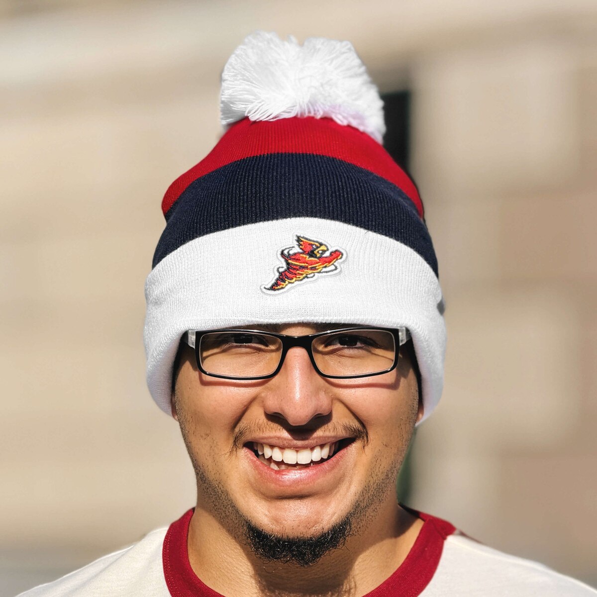 Champion Spirit Collection Colorblocked Pom Beanie